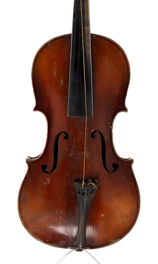 A violin, labelled Antonius Stradiuarius