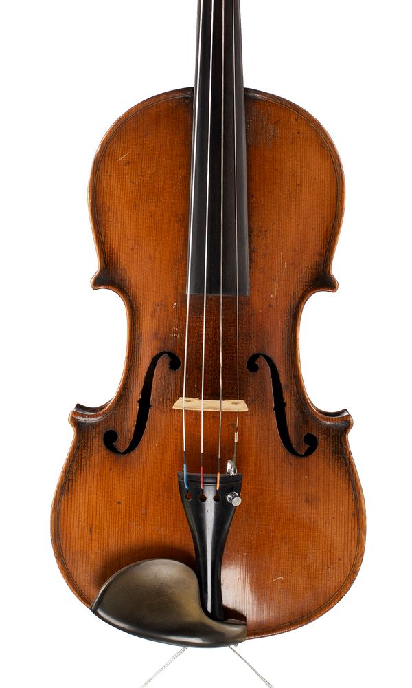 A violin, labelled Antonius Stradiuarius
