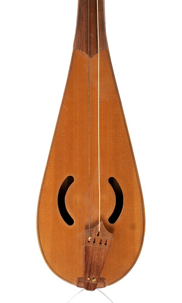 A rebec, inscribed J. M. Cumming, 1972