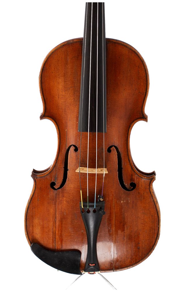 A violin, labelled Wm. August Glier