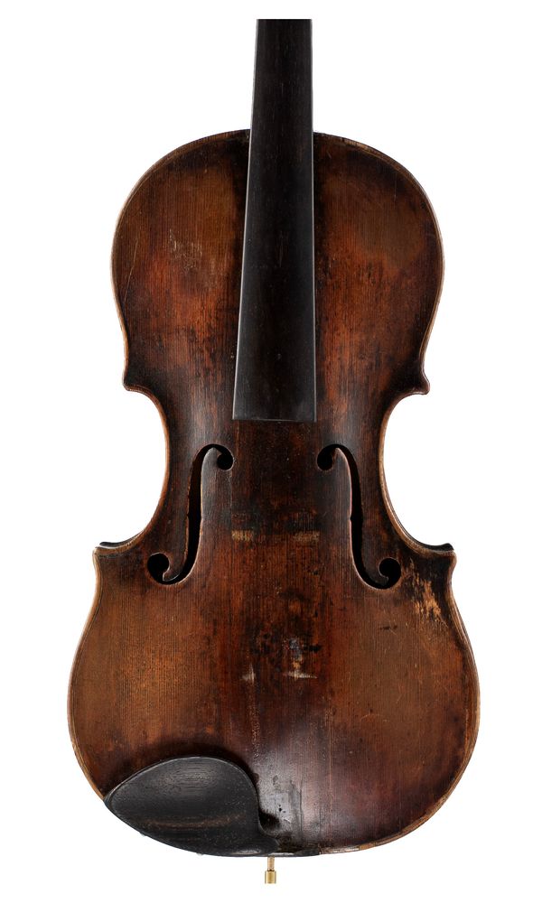 A violin, labelled [illegibly]