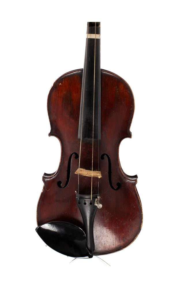 A small sized violin, unlabelled