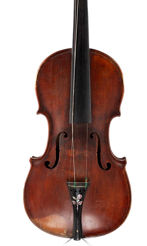 A violin, labelled [illegibly]