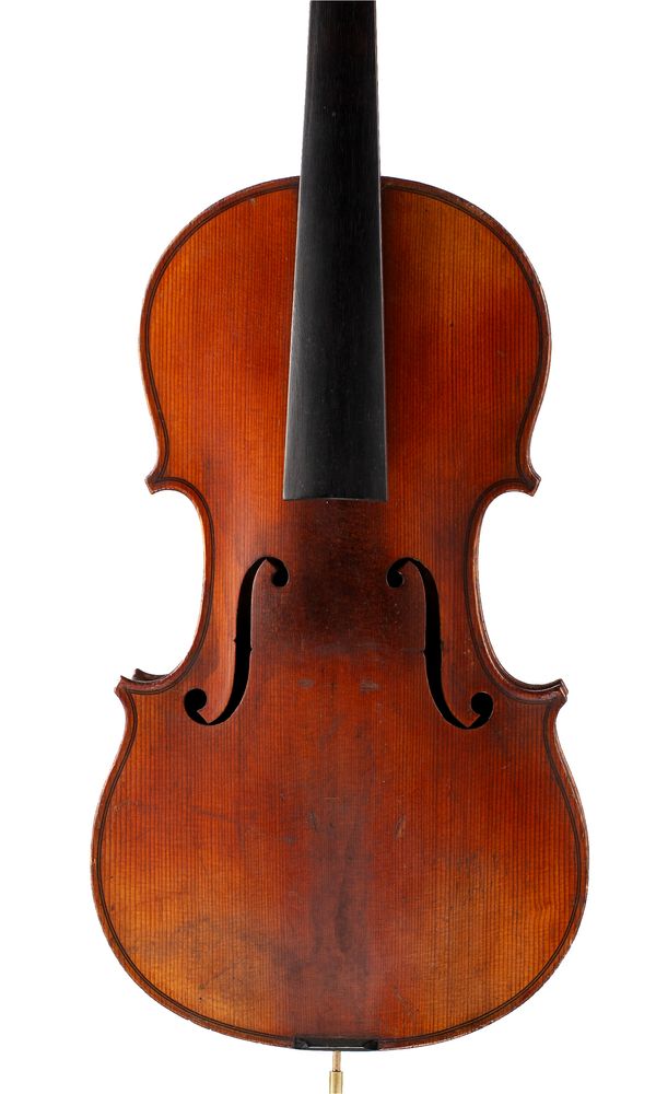 A violin, labelled Antonius Stradivarius