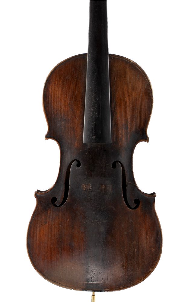 A violin, branded Duke