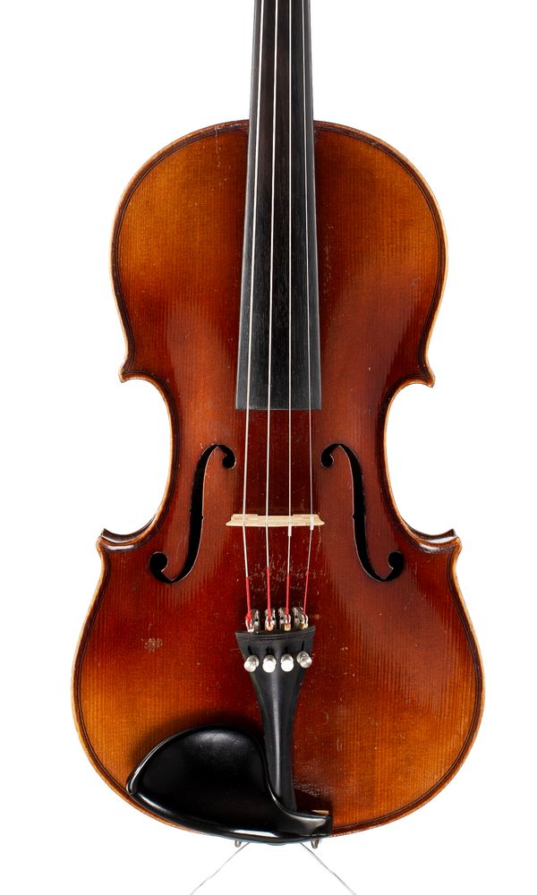 A violin, labelled Jan Podesva