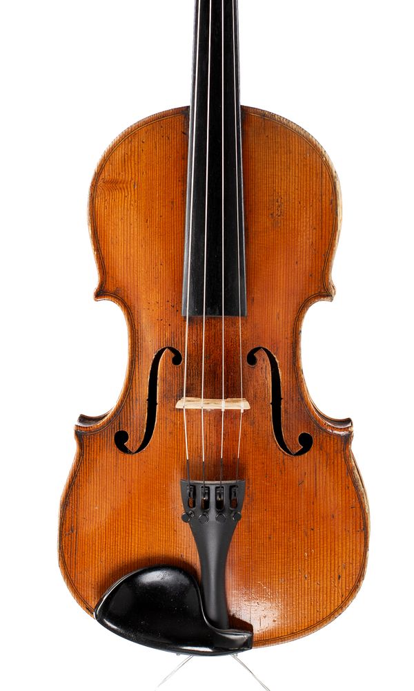 A violin, labelled Antonius Stradiuarius