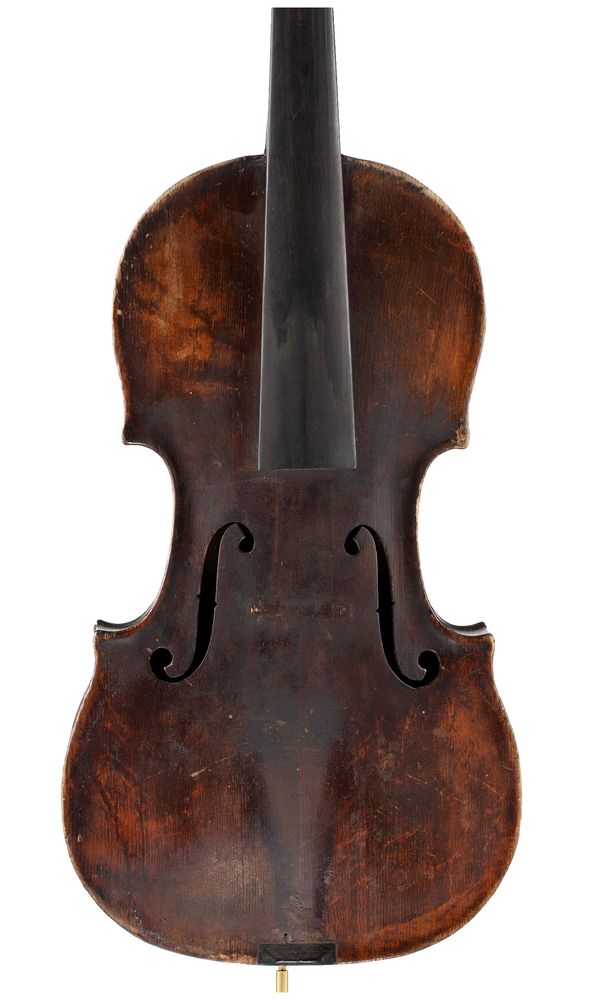 A violin, labelled Ruddiman