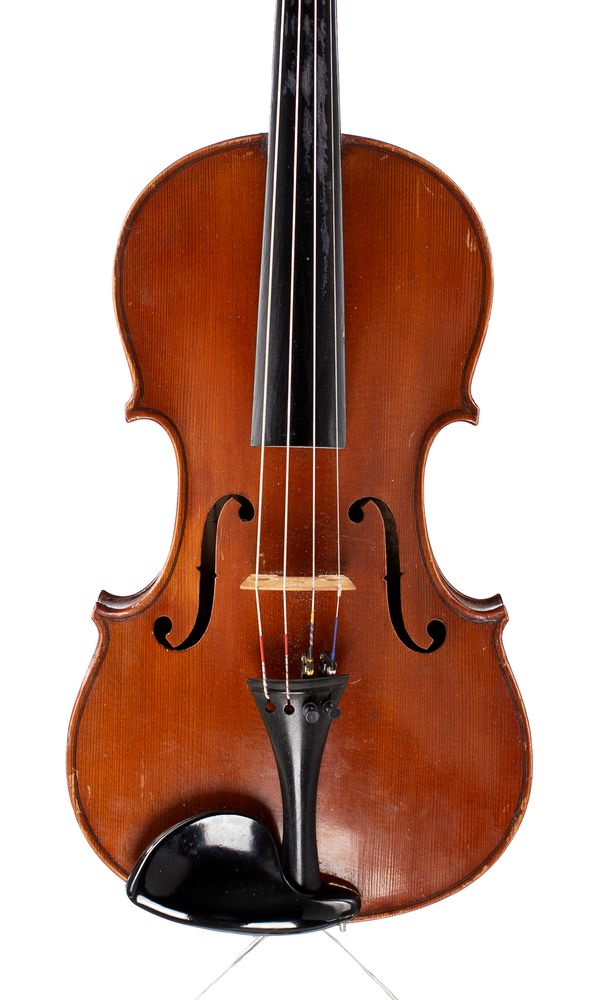 A violin, labelled Berini