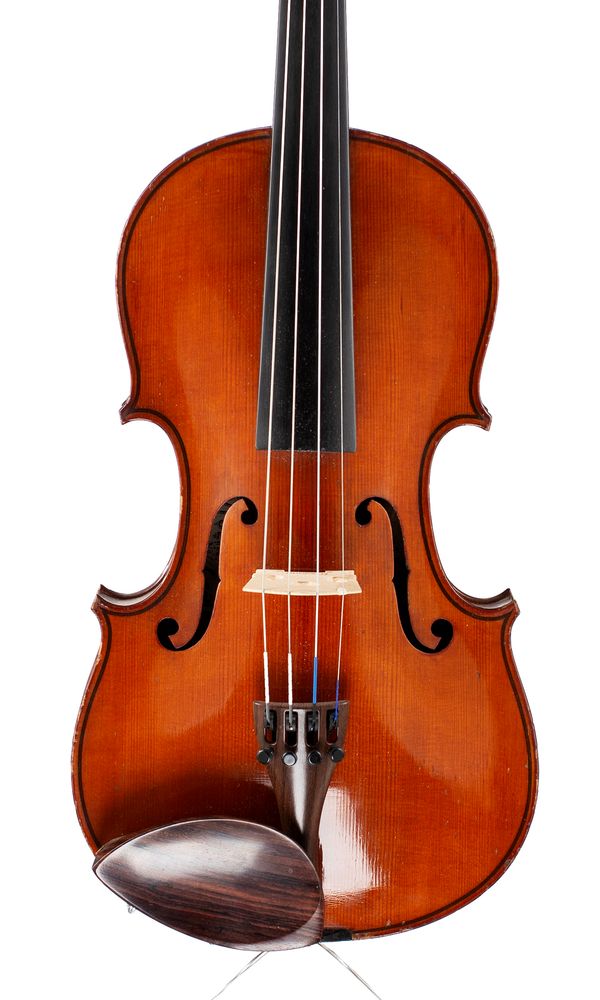 A violin, labelled Thomas Craig