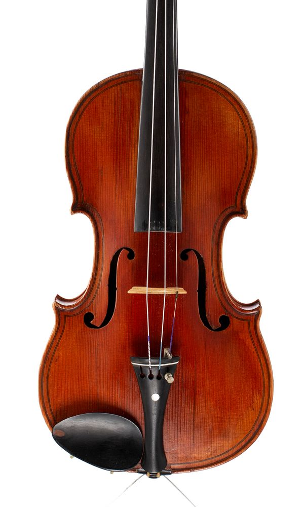 A violin, labelled Jean Baptiste Vuillaume