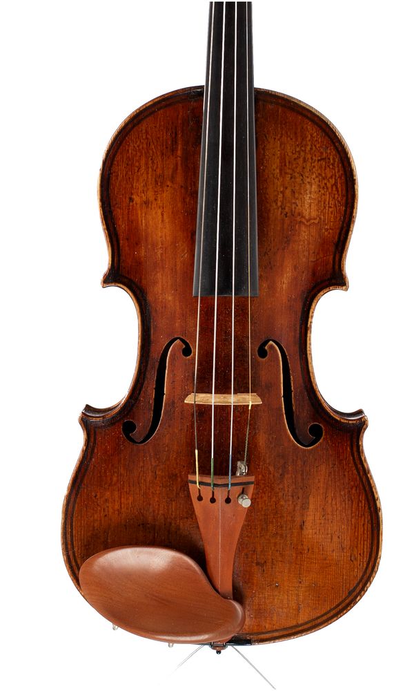 A violin, labelled Jean Baptiste Vuillaume