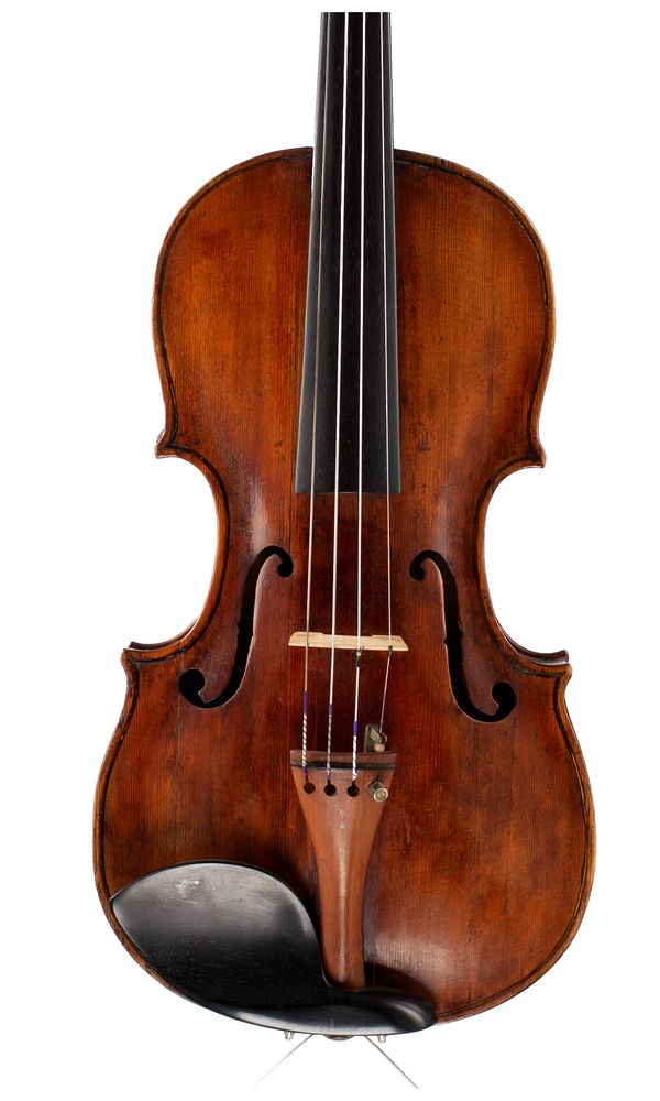 A violin, labelled Gio Batista Gabbrielli