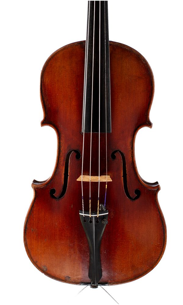 A violin, labelled Antonius Stradiuarius