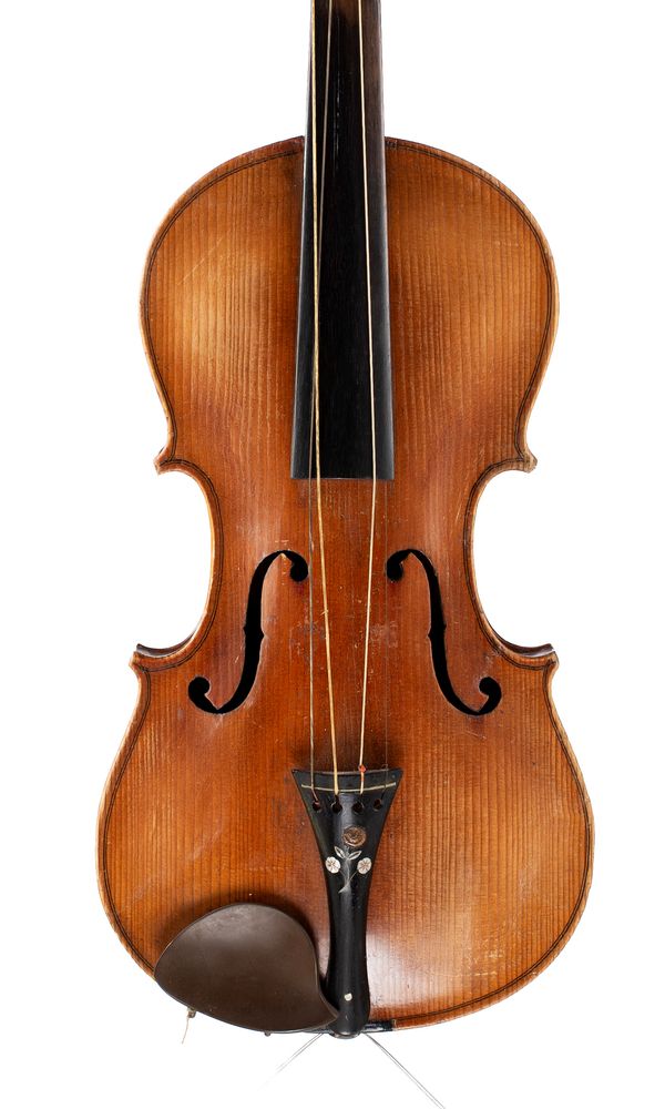 A violin, labelled Stentor