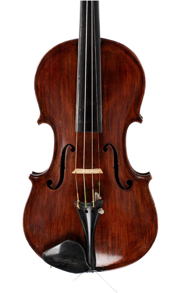 A violin, labelled ...Beghini