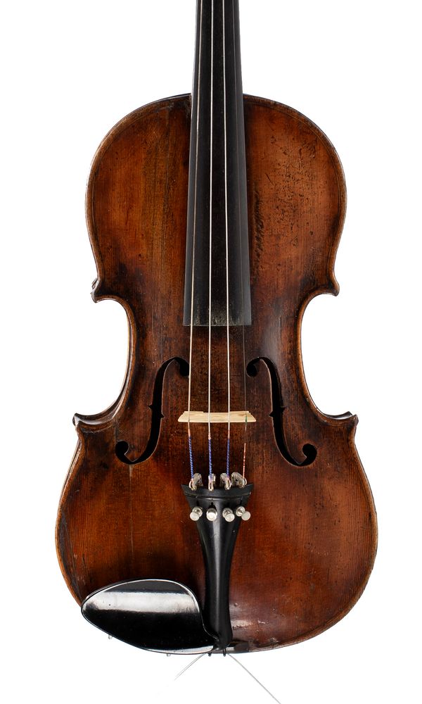 A violin, labelled Antonius Stradiuarius