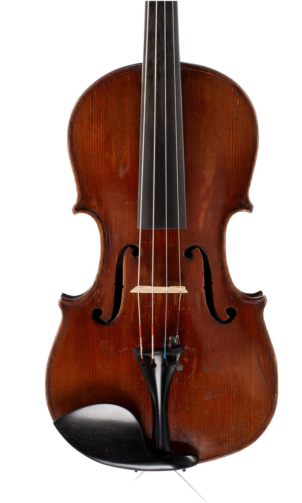 A violin, labelled Ferdinandus Gagliano