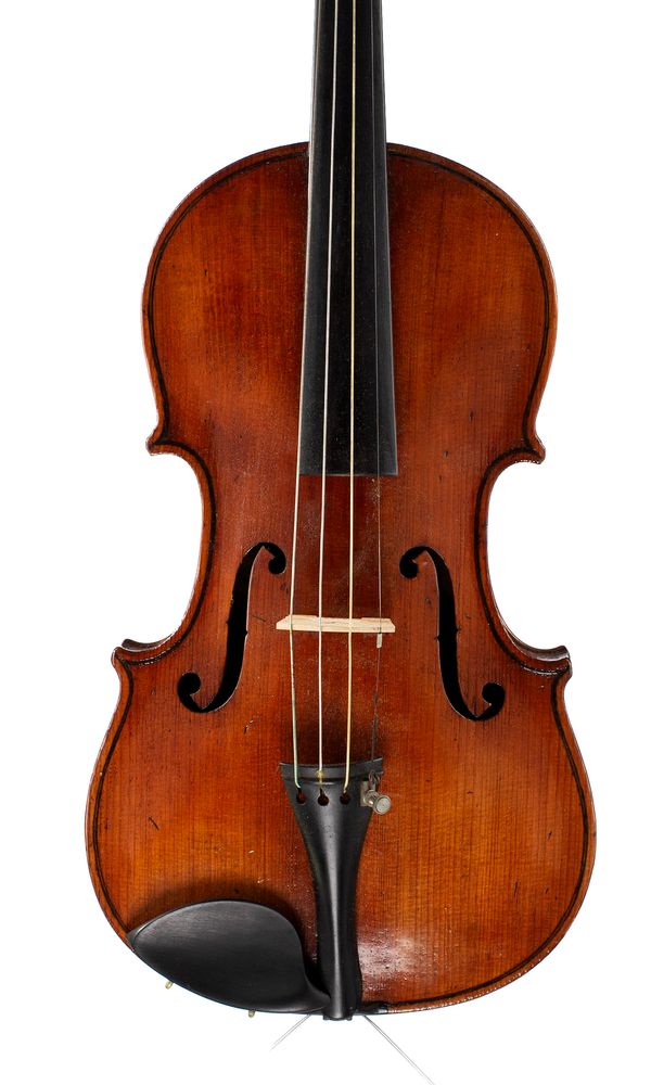 A violin, labelled Antonius Stradivarius