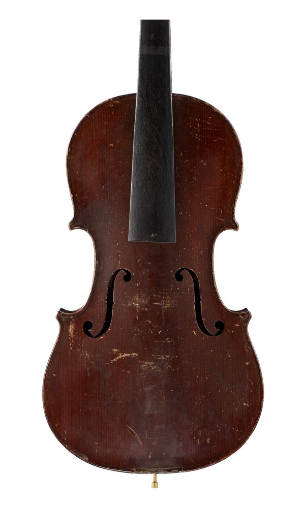 A three-quarter sized violin, labelled The Maidstone