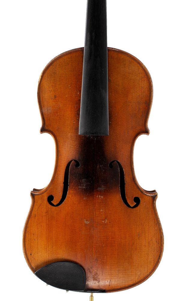 A violin, labelled Nicolo Hieron. Amati