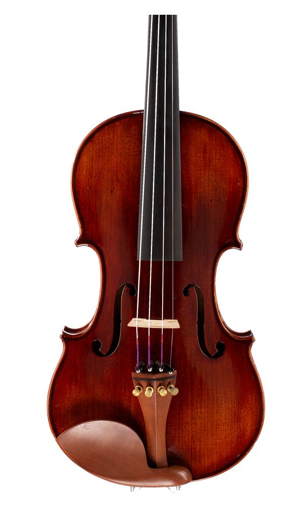 A three-quarter sized violin, unlabelled