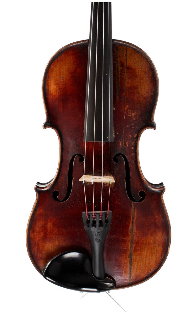 A violin, labelled Antonius Stradiuarius