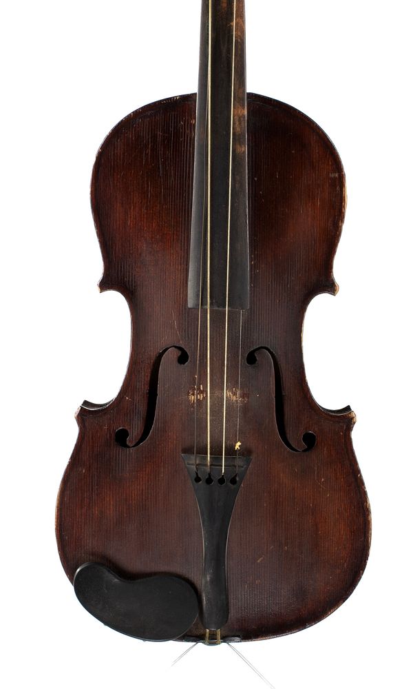 A violin, labelled Gio Battista Gabrielli