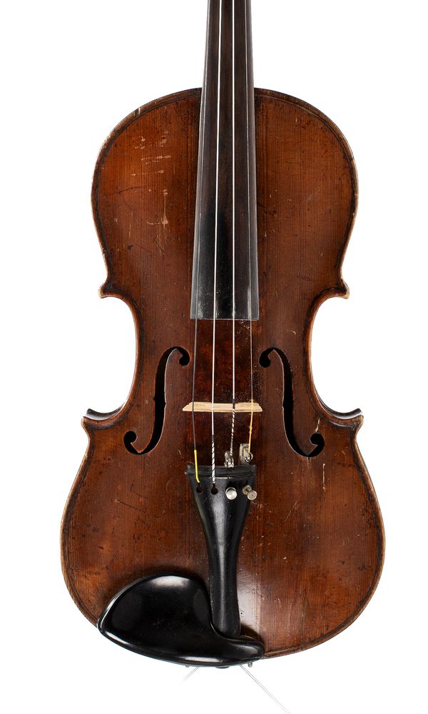 A violin, branded Stainer [at button]