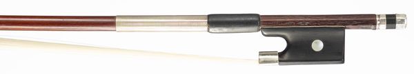 A silver-mounted violin bow by Charles Peccatte, Paris, circa 1865