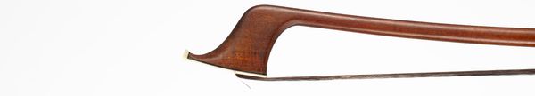 A nickel-mounted double bass bow, Workshop of Conrad Gotz, Germany, circa 1970