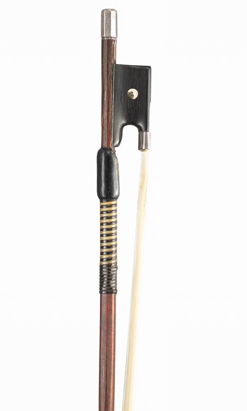 A silver-mounted violin bow, Workshop of Jérôme Thibouville-Lamy, Mirecourt, circa 1900