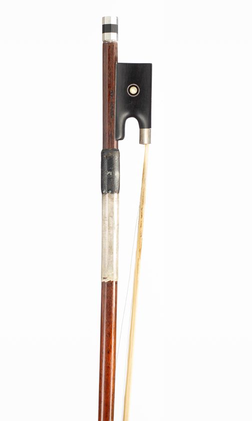 A silver-mounted violin bow by Grant Fay, Scotland, circa 2000