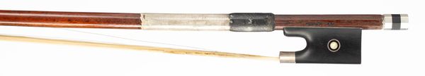 A silver-mounted violin bow by Grant Fay, Scotland, circa 2000
