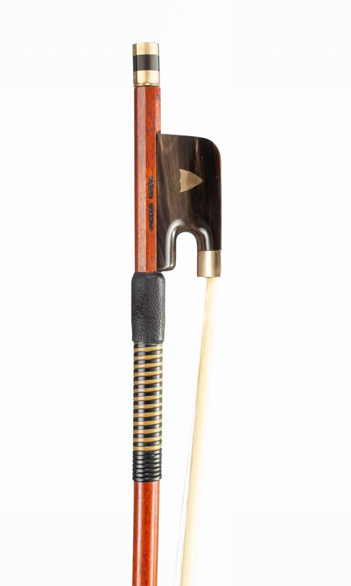 A gold-mounted cello bow by Howard Green, Fife, 2006