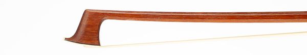 A silver-mounted violin bow, branded F. C. Neuveville