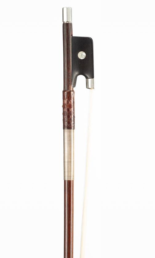 A silver-mounted violin bow, possibly Germany, circa 1920