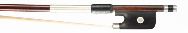 A silver-mounted cello bow, possibly France, circa 1890