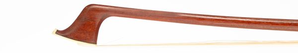 A nickel-mounted cello bow, Workshop of Alfred Knoll, Germany, circa 1970