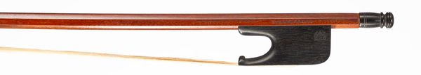 An ebony-mounted baroque cello / viol bow, Workshop of Walter Mettal, Germany, circa 1970