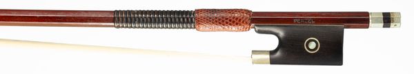 A nickel-mounted violin bow, Workshop of Penzel, Germany, circa 1980