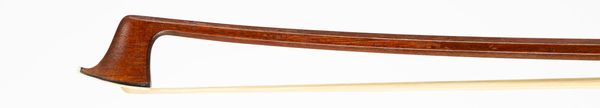 A nickel-mounted violin bow, Workshop of Gustav Prager, Germany, circa 1930