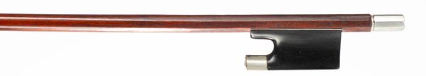 A nickel-mounted violin bow, Gerrmany, circa 1900