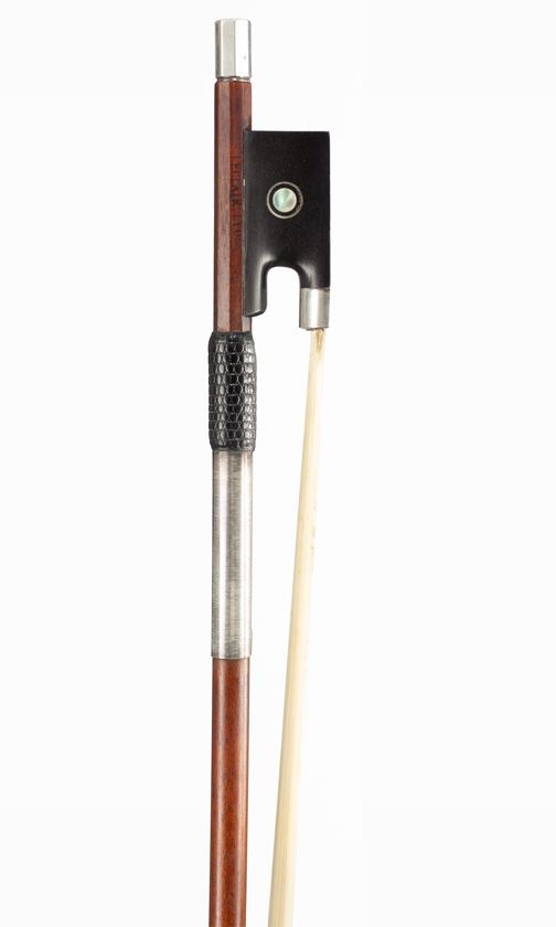 A silver-mounted violin bow, France, circa 1920 Over 100 years old