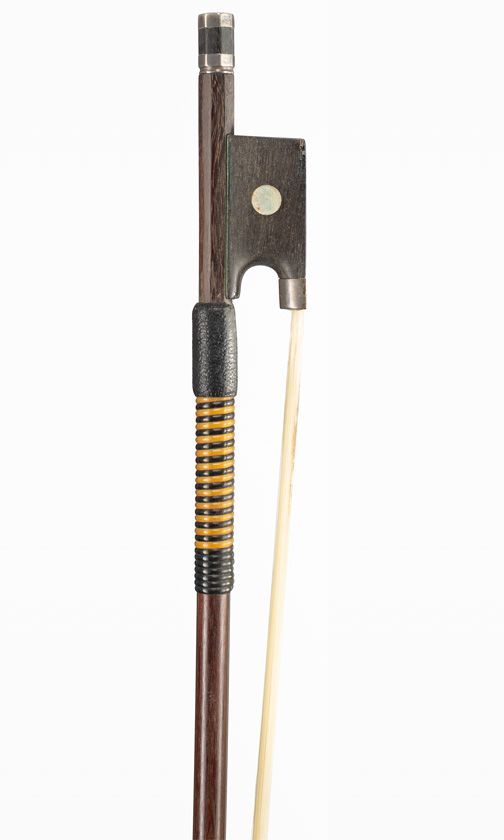A silver-mounted violin bow, School of Knopf, Germany, circa 1890