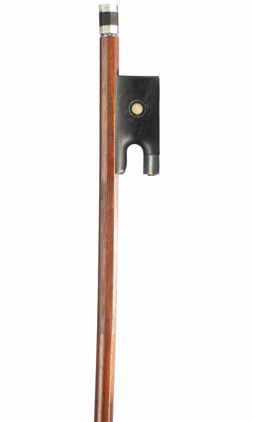 A silver-mounted violin bow, France, circa 1920