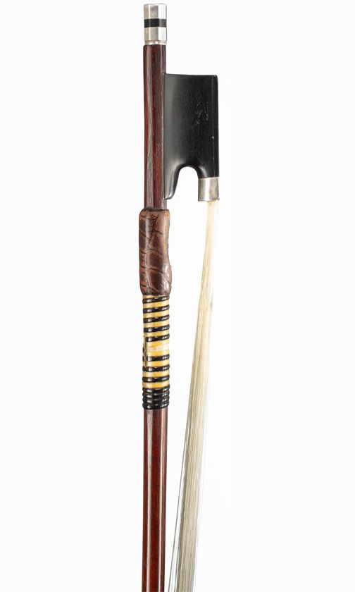A silver-mounted violin bow for P. Serdet, circa 1920 Over 100 years old
