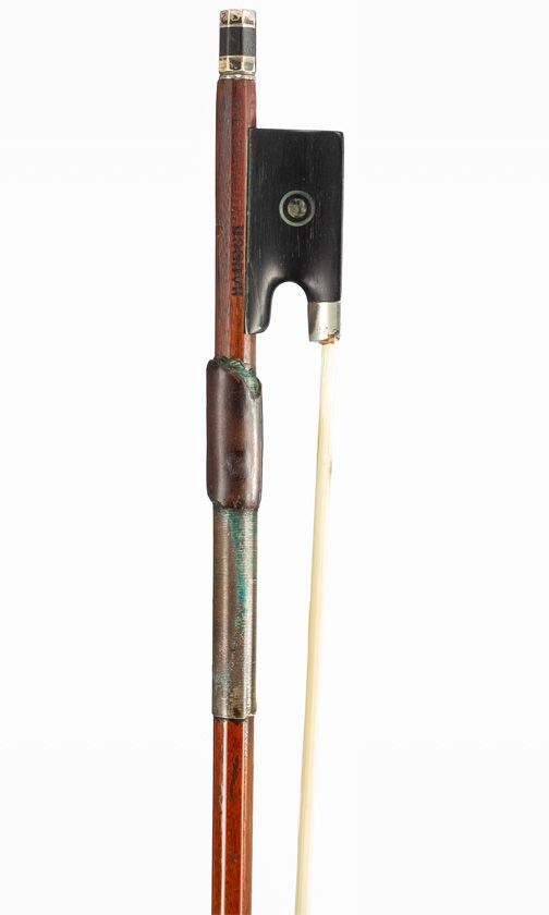 A silver-mounted violin bow, Workshop of L. Bausch, Germany, circa 1920