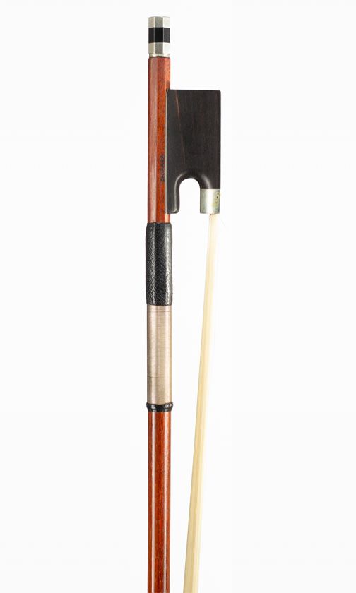 A nickel-mounted violin bow, Workshop of Finkel, Switzerland