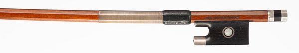 A silver-mounted violin bow by Jan Kudanowski, Birmingham, circa 1990
